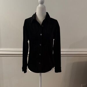 No Boundaries Black Button-Up Blouse